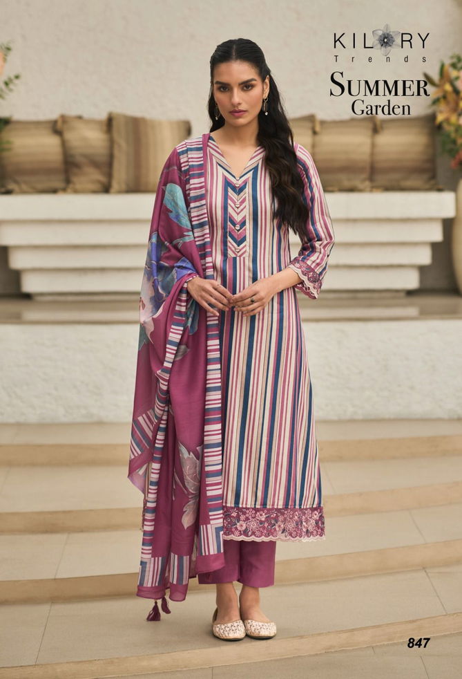 Summer Garden By Kilory Jam Cotton Dress Material Wholesale Market In Surat